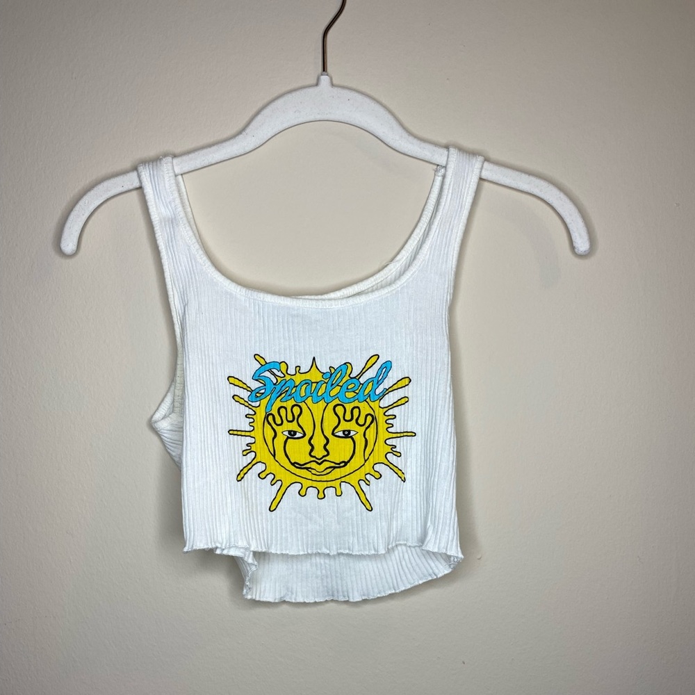 womens cute ribbed cropped tank!